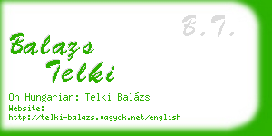 balazs telki business card